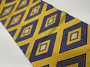 リサイクル 菱に襷模様織出し袋帯